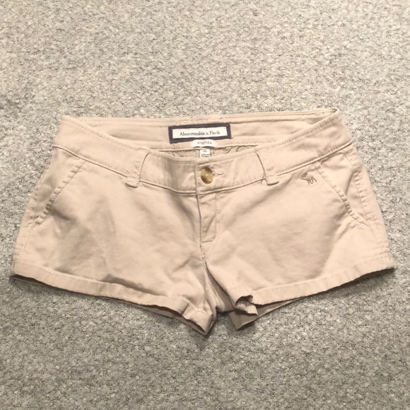 🌹 3 for $10 | Abercrombie&Fitch Khaki Shorts 00 - Picture 1 of 4